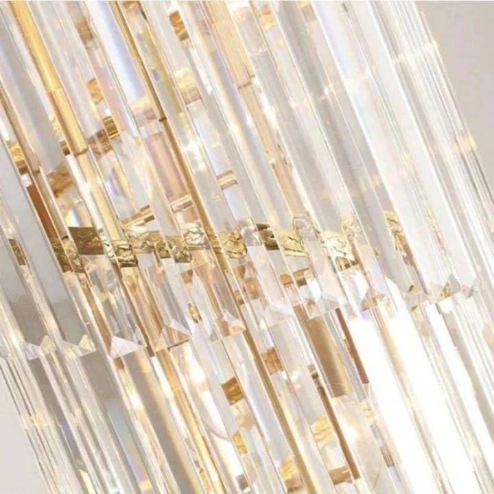Bahay 2-Story Crystal Round Chandelier - morylighting
