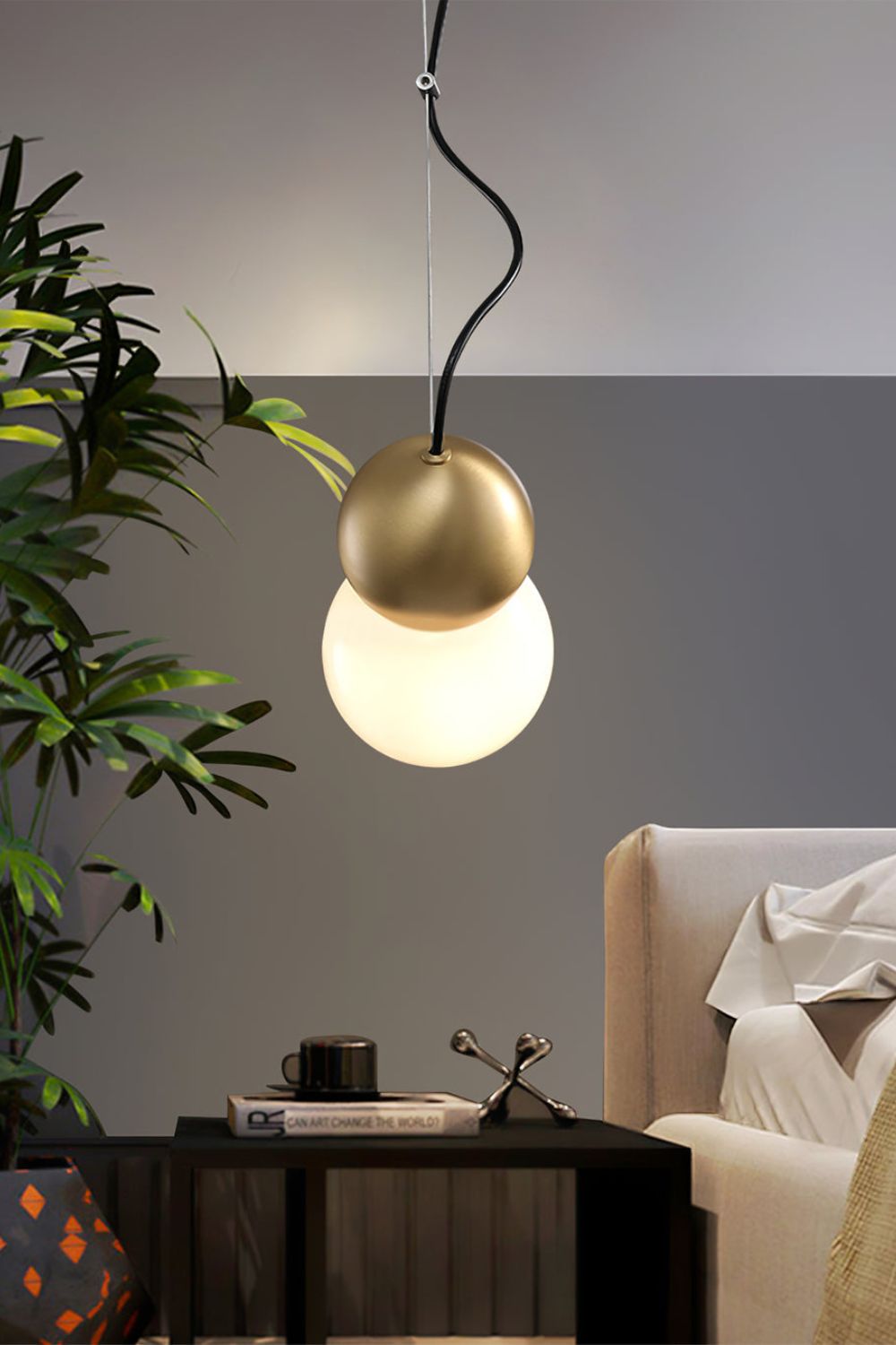 Ball Brass Pendant Lamp - morylighting