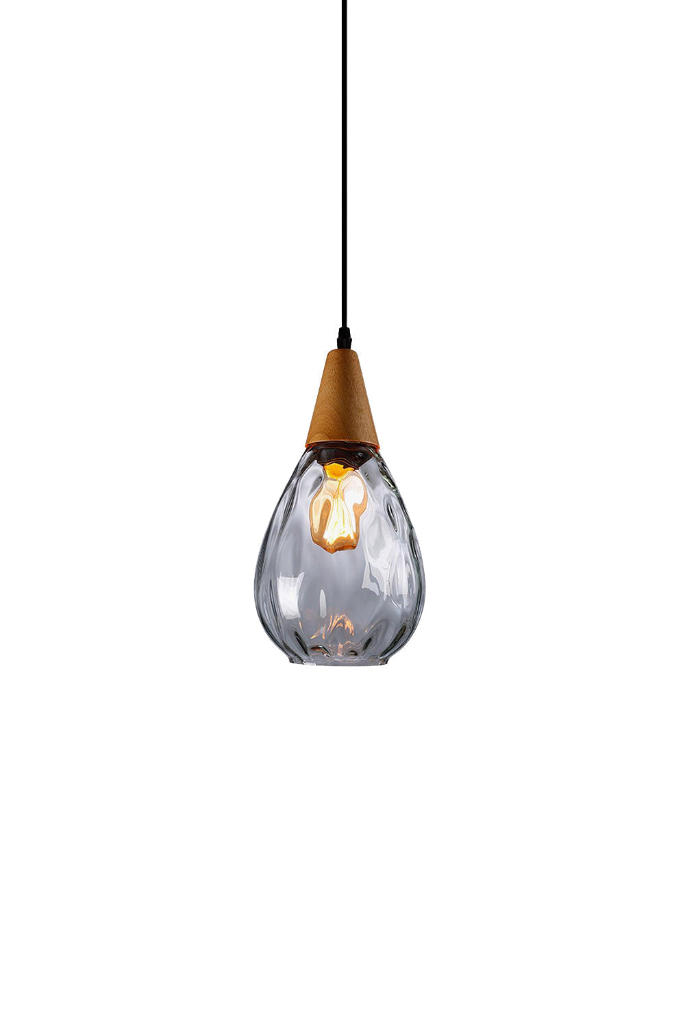 Besnier Rippled Glass Pendant Light | morylighting