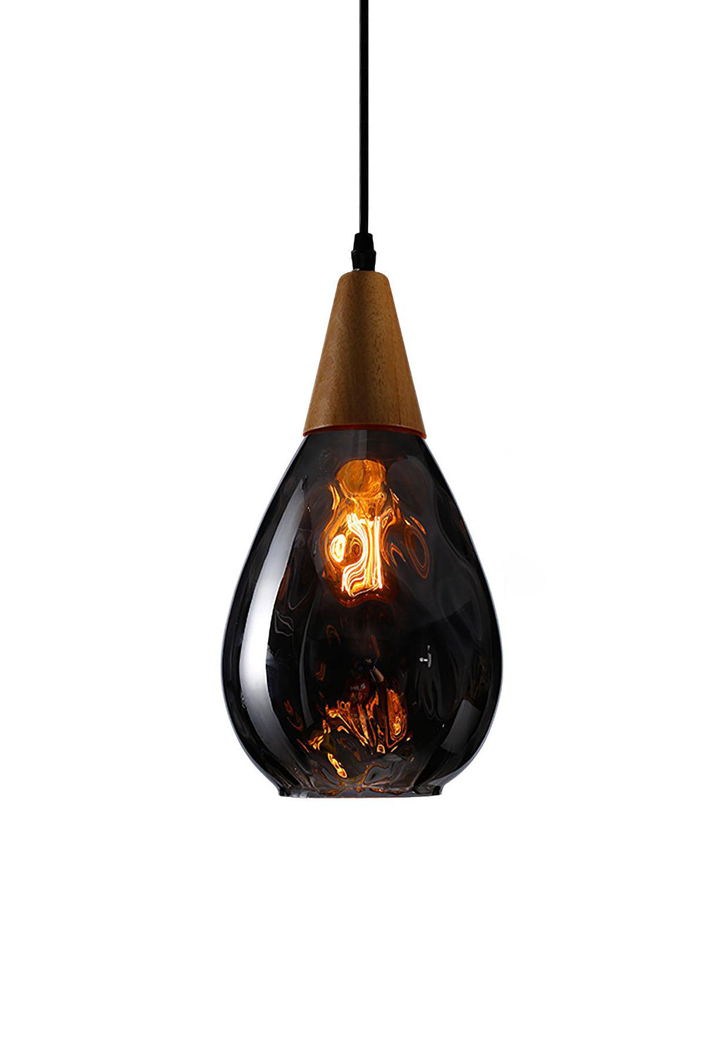 Besnier Rippled Glass Pendant Light - view 19 | morylighting