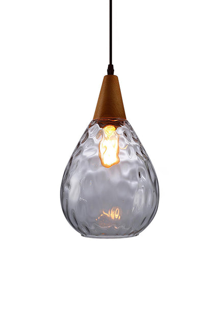 Besnier Rippled Glass Pendant Light - view 18 | morylighting