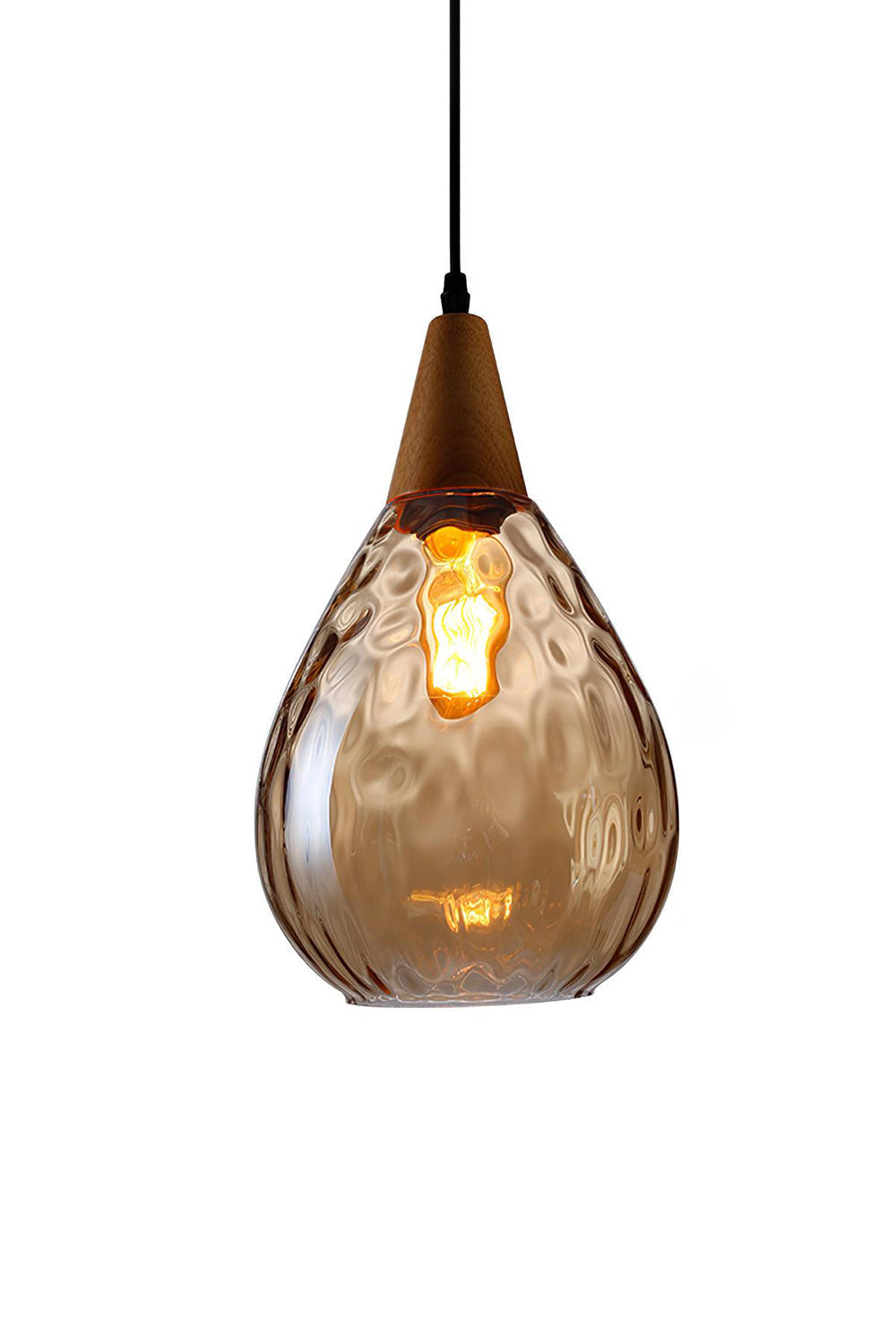 Besnier Rippled Glass Pendant Light - view 20 | morylighting