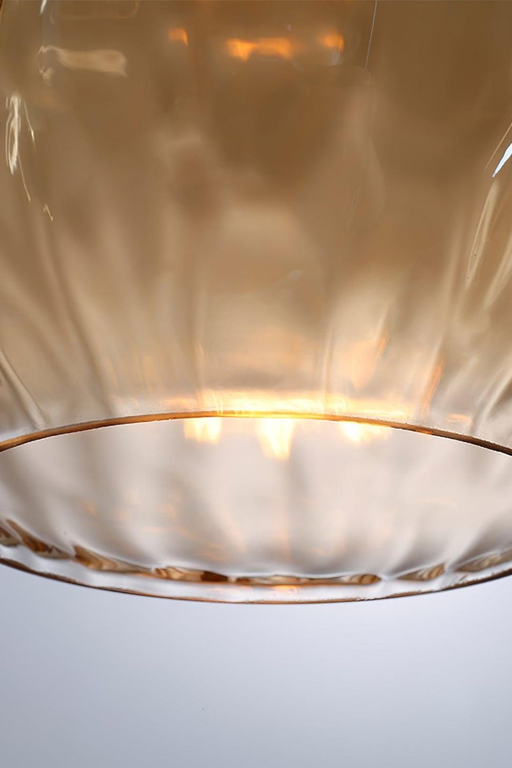 Besnier Rippled Glass Pendant Light - view 9 | morylighting