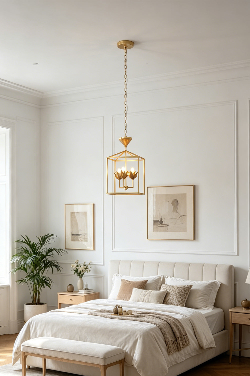 Bloom Cage Pendant Pendant Light for Bedroom | Samu  Lamp