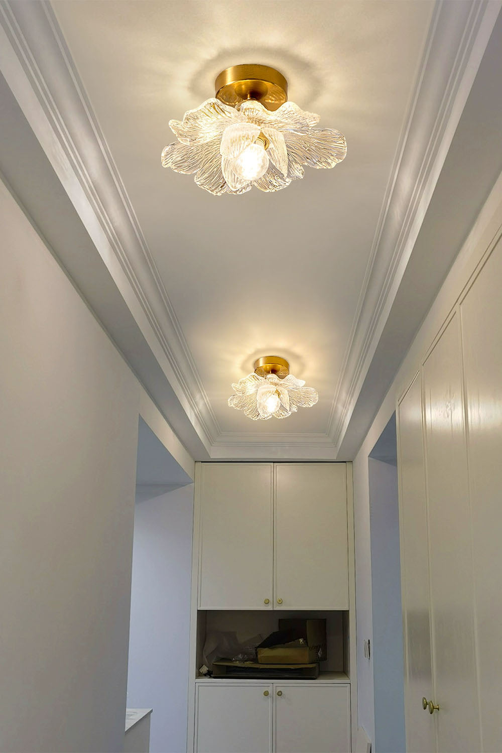 Blooming Glass Flower Ceiling Lamp - view 6 | morylighting
