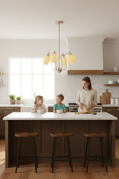 Blooming Petal  Glass Chandelier - view 5 | morylighting