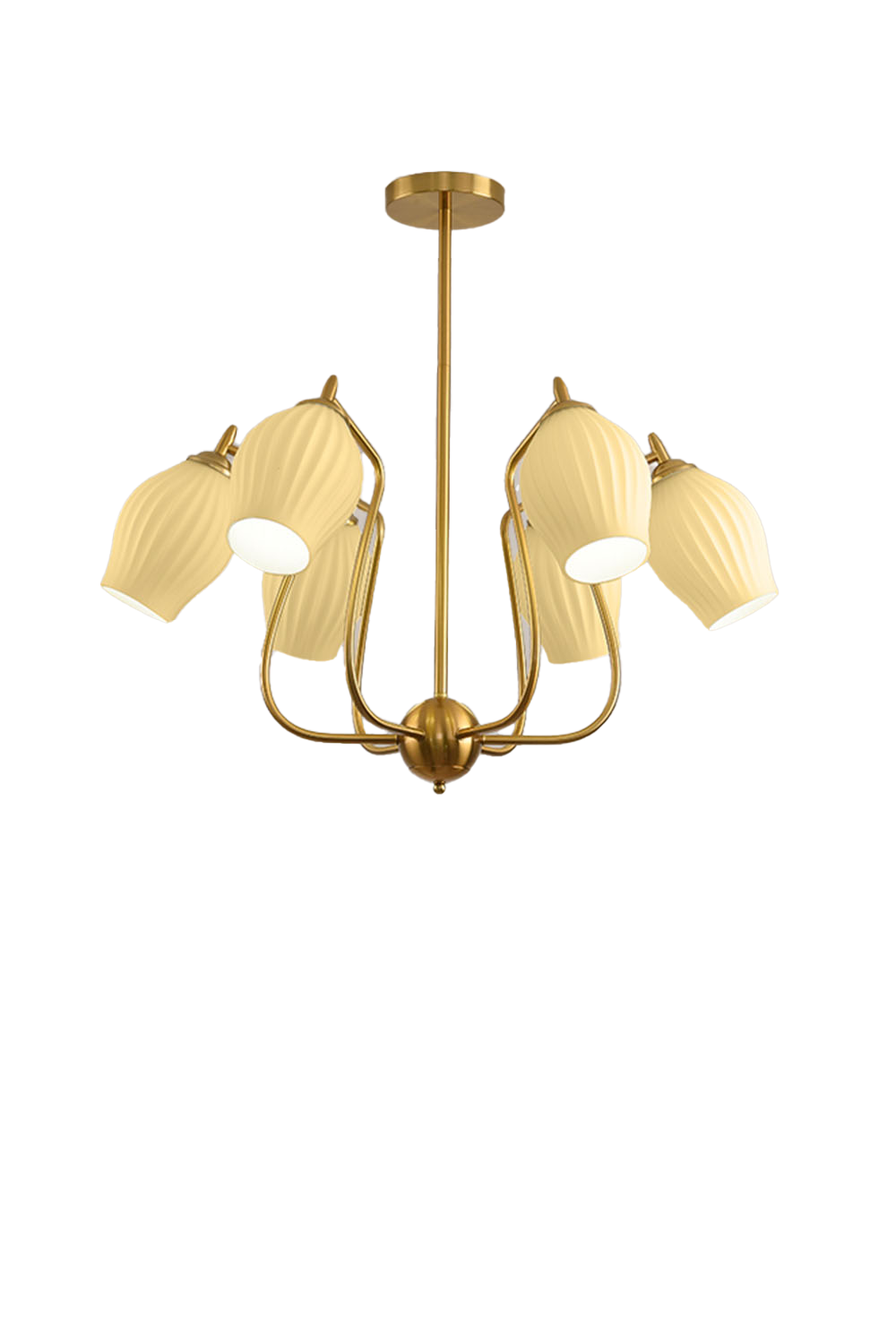 Blooming Petal  Glass Chandelier - view 10 | morylighting