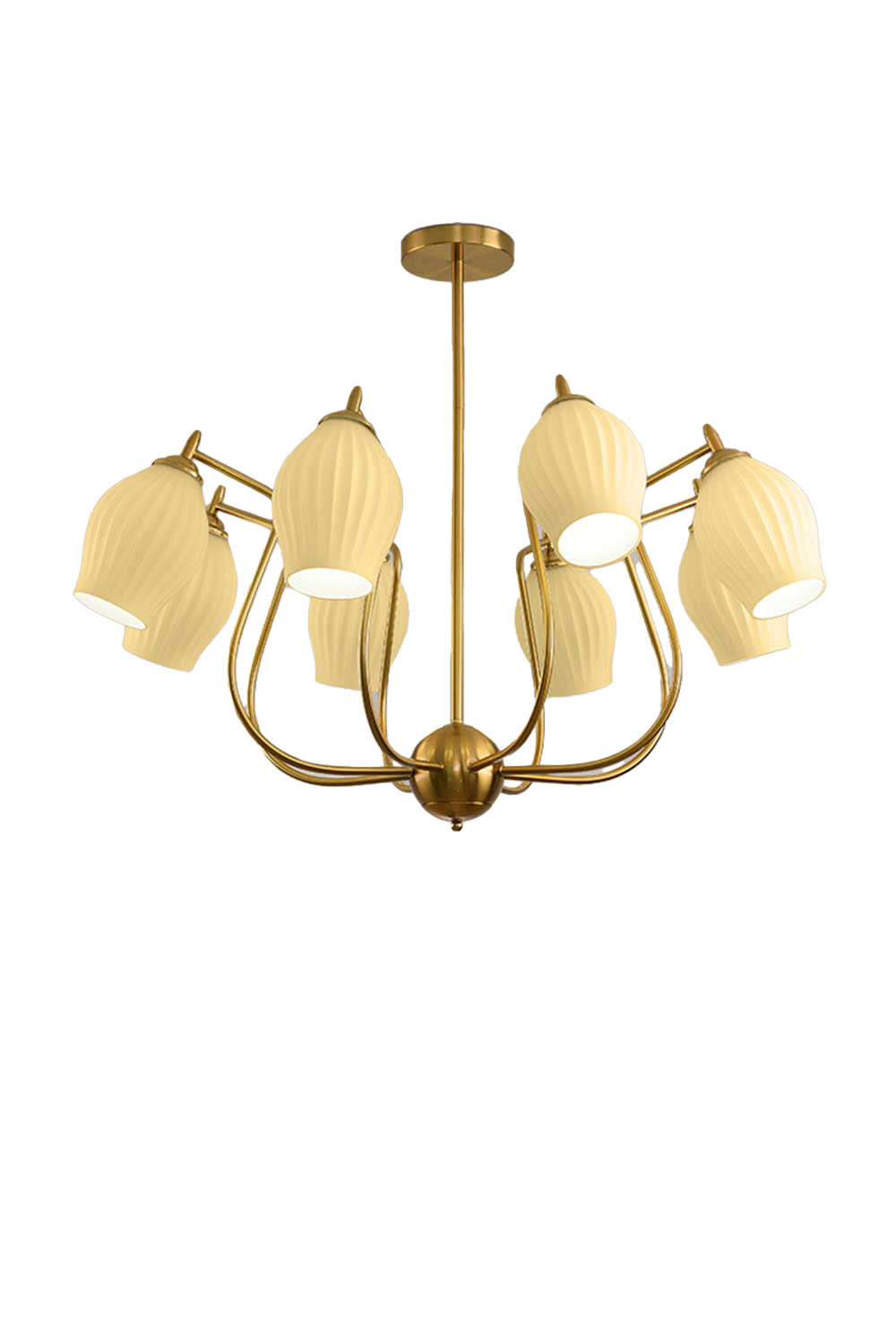 Blooming Petal  Glass Chandelier - view 12 | morylighting