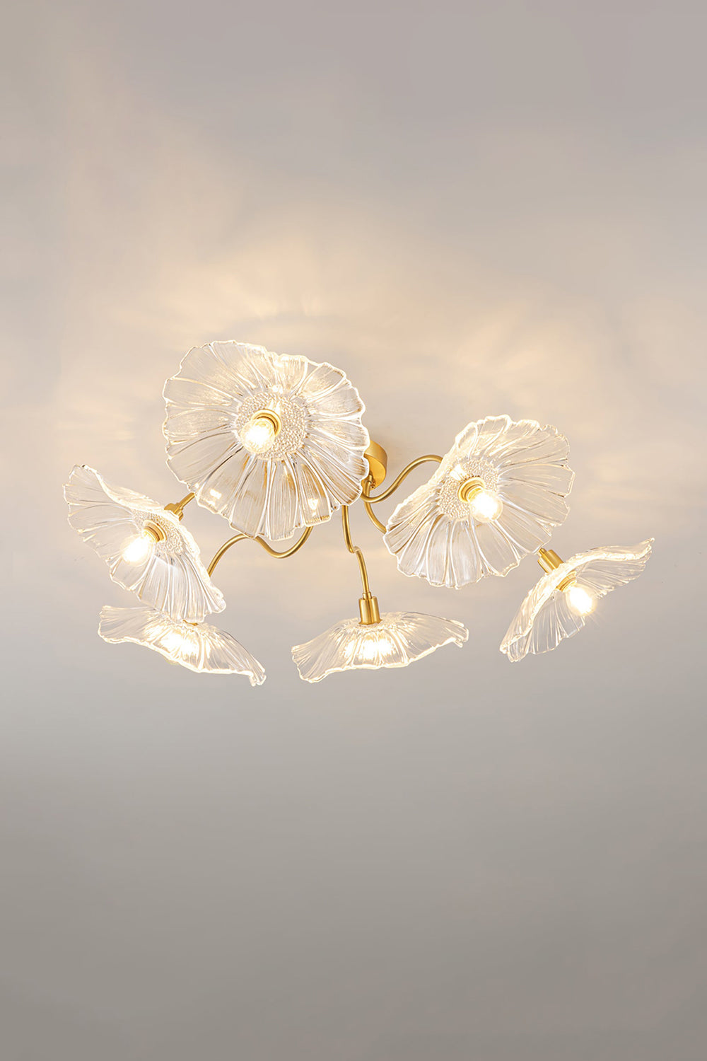 Blossom Petal Glass Ceiling Lamp - view 16 | morylighting