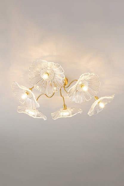 Blossom Petal Glass Ceiling Lamp - view 16 | morylighting