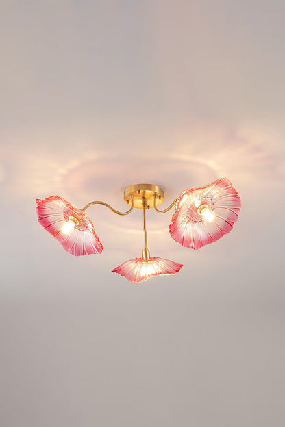 Blossom Petal Glass Ceiling Lamp - view 15 | morylighting