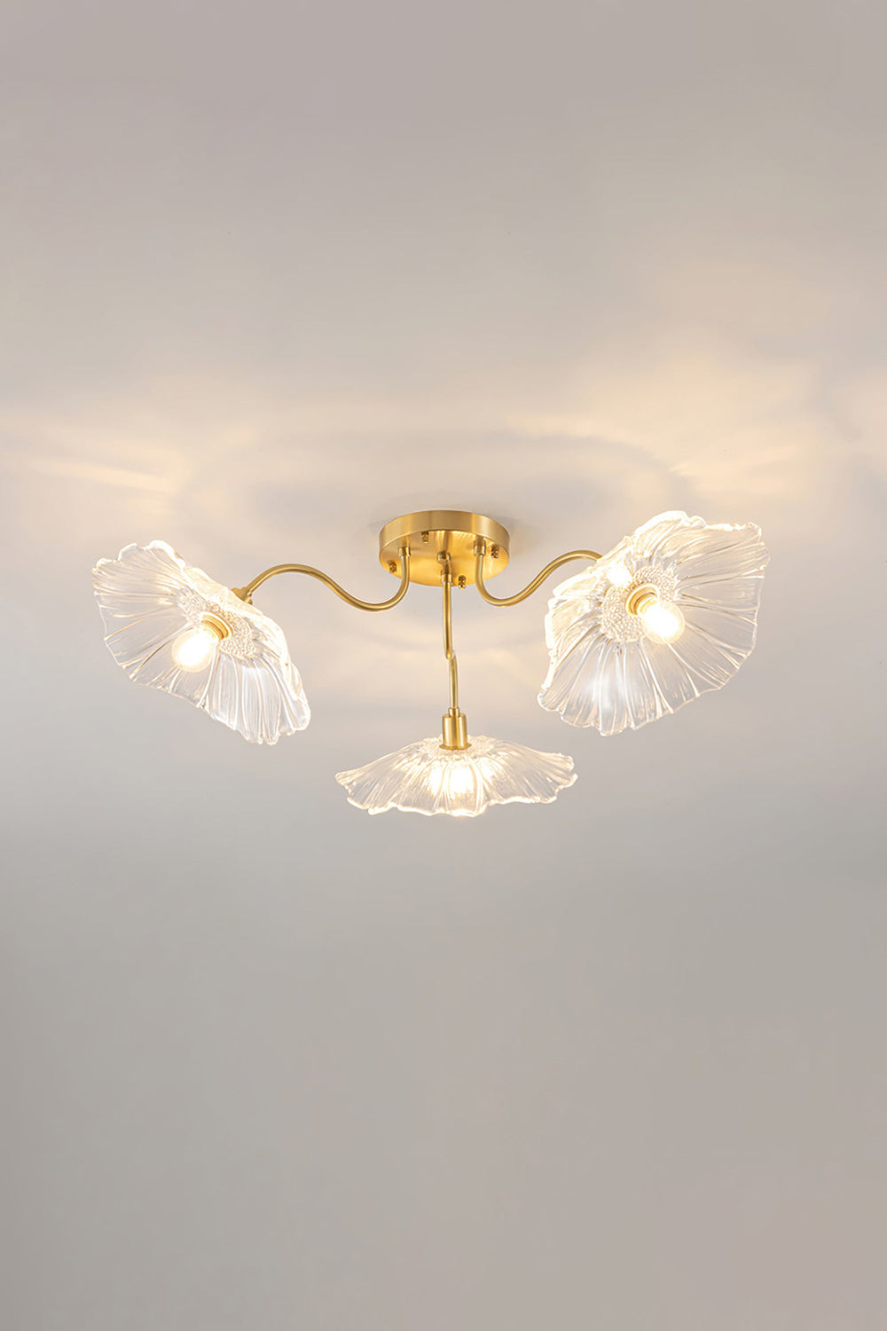 Blossom Petal Glass Ceiling Lamp - view 18 | morylighting