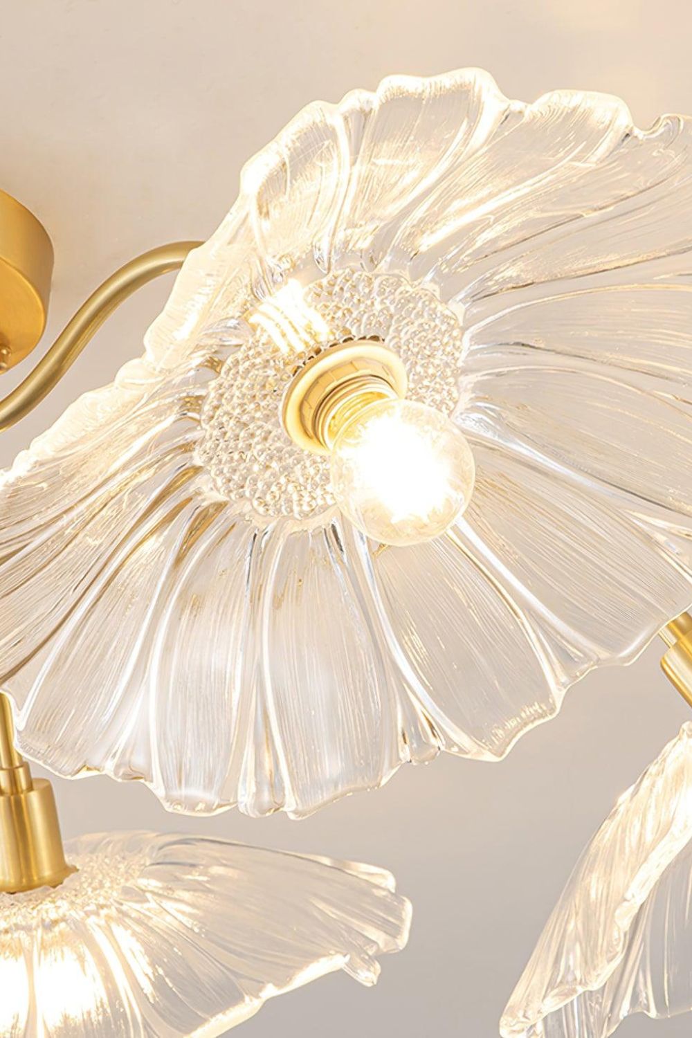 Blossom Petal Glass Ceiling Lamp - view 12 | morylighting