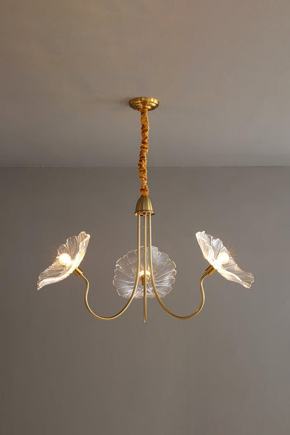 Blossom Petal Glass Chandelier - view 14 | morylighting