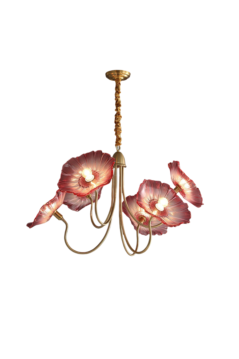 Blossom Petal Glass Chandelier | morylighting