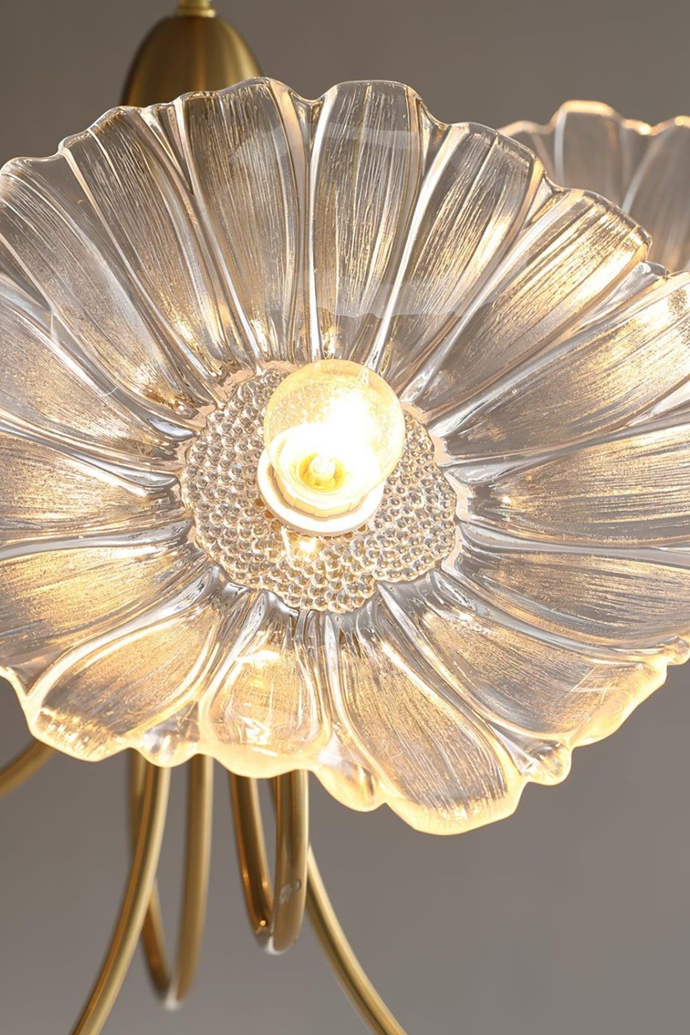Blossom Petal Glass Chandelier - view 9 | morylighting