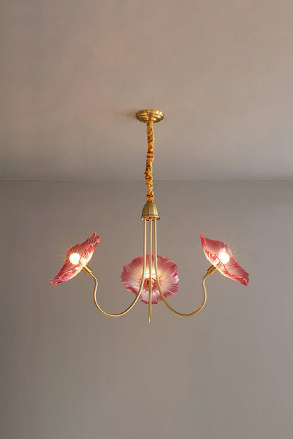 Blossom Petal Glass Chandelier - view 15 | morylighting