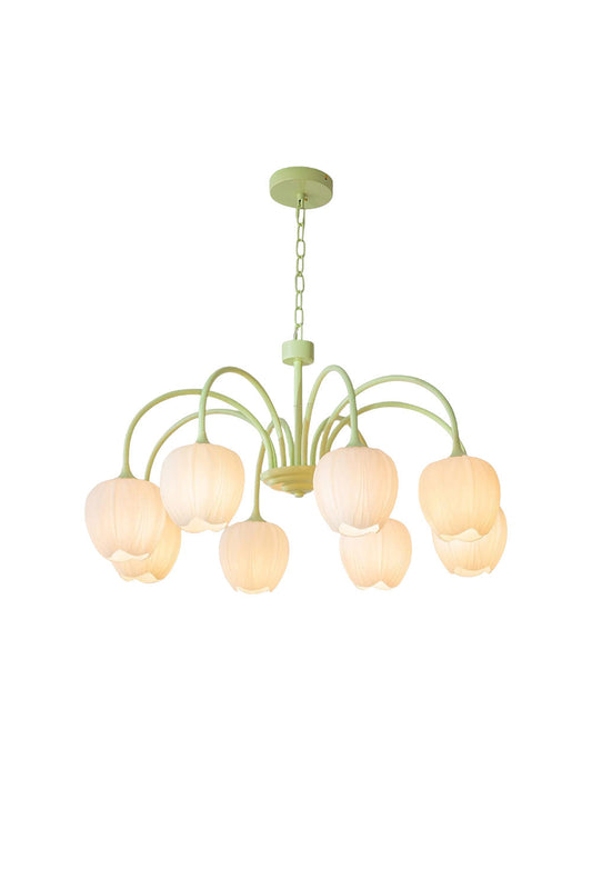 Blossom Tulip Matcha Chandelier | morylighting