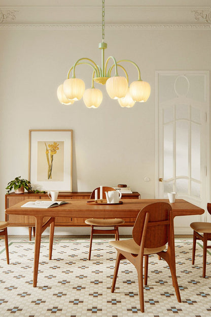 Blossom Tulip Matcha Chandelier - view 8 | morylighting