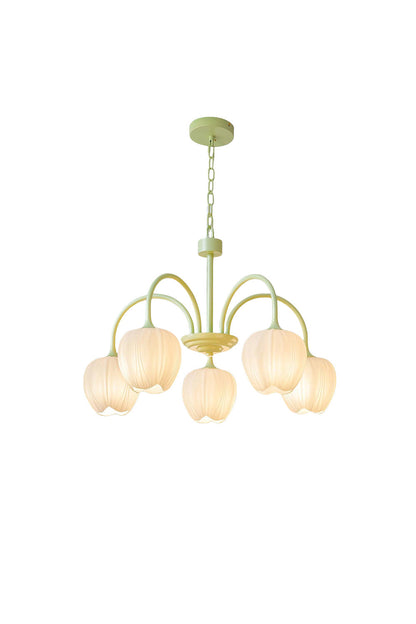 Blossom Tulip Matcha Chandelier - view 14 | morylighting