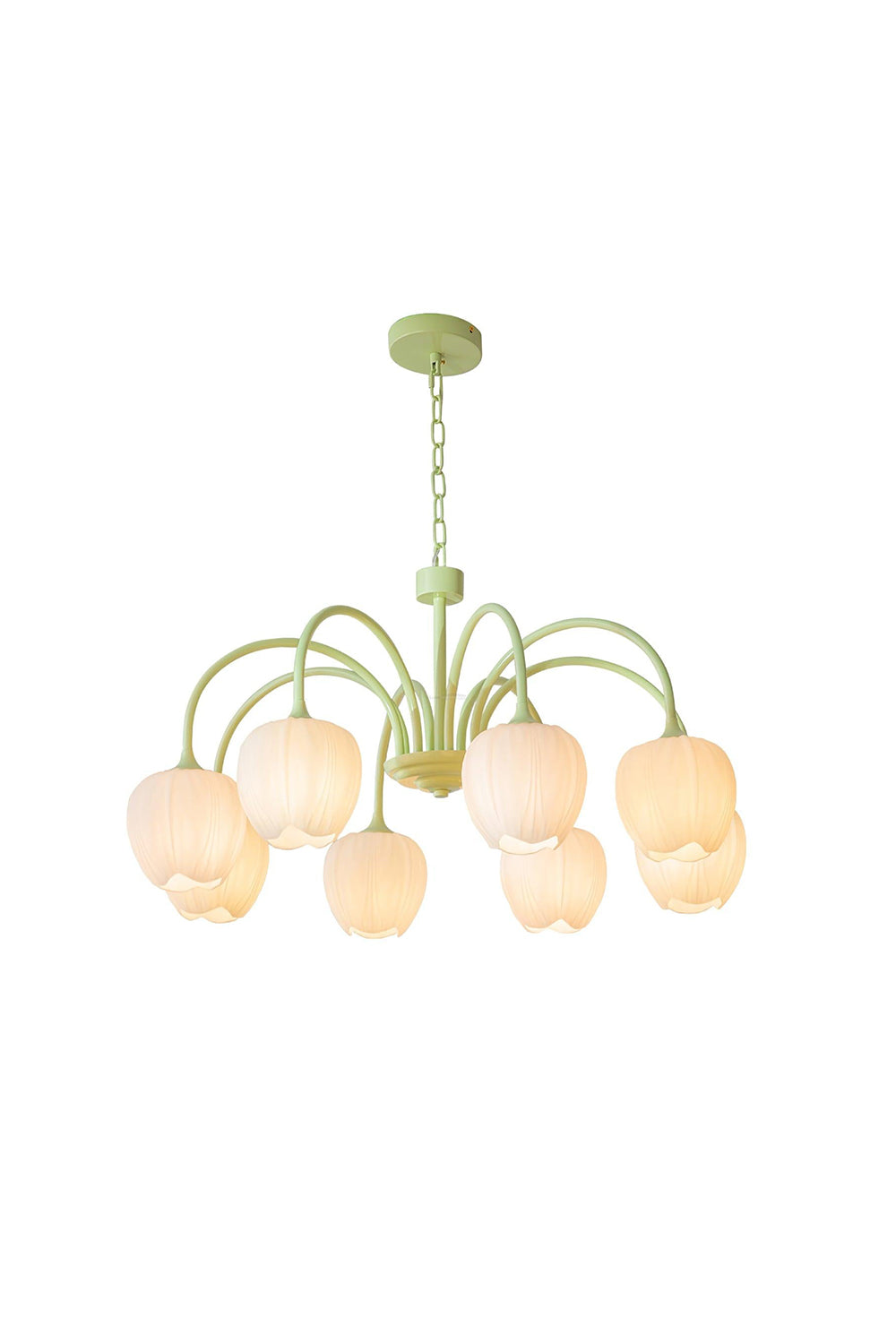 Blossom Tulip Matcha Chandelier - view 13 | morylighting