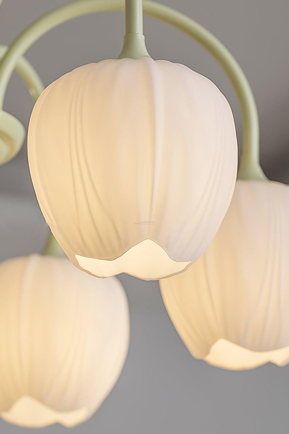 Blossom Tulip Matcha Chandelier - view 11 | morylighting
