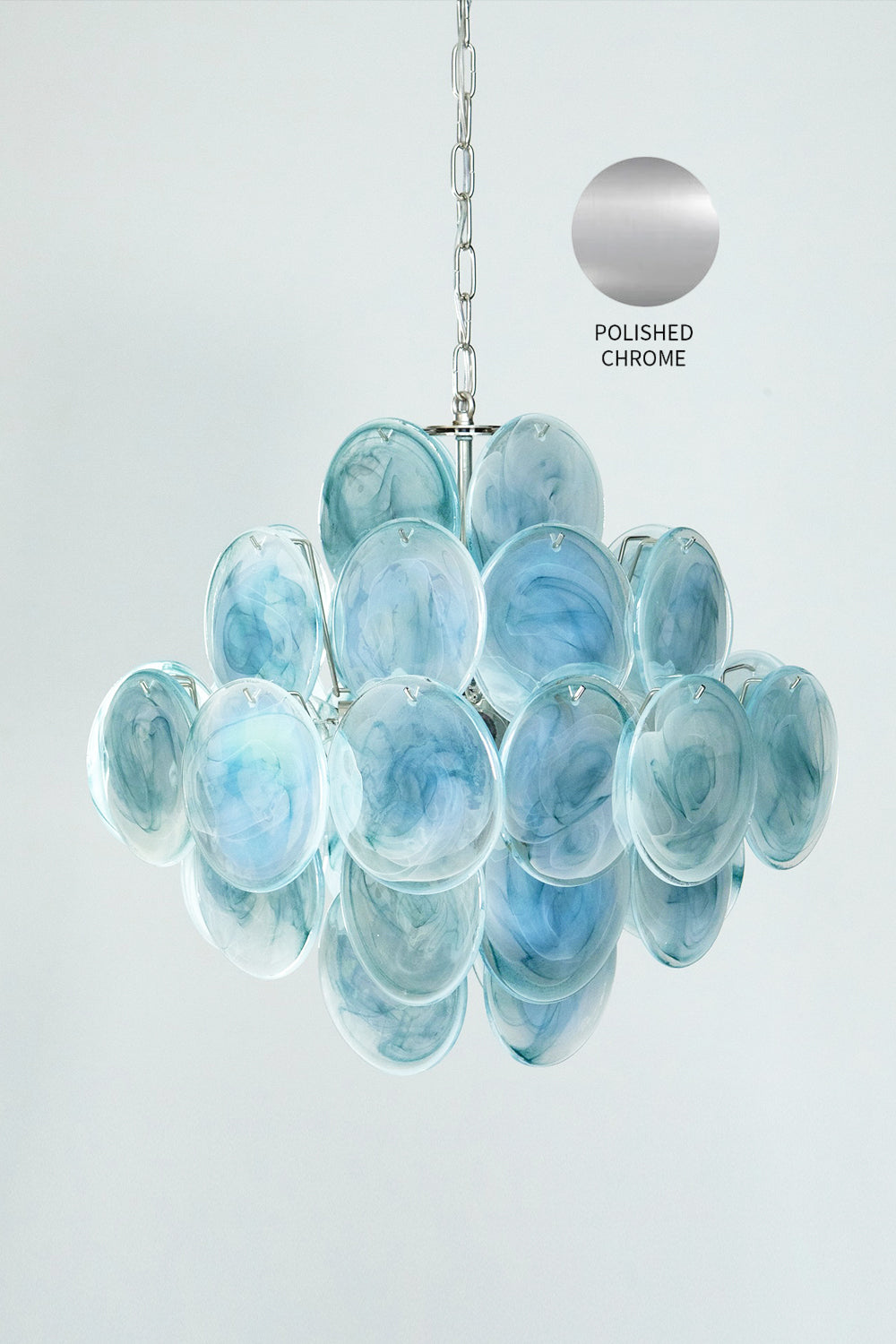 Blue Art Disk Chandelier - view 18 | morylighting