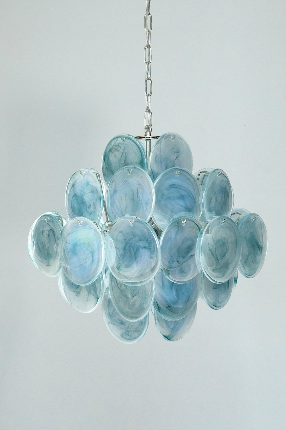 Blue Art Disk Chandelier - view 10 | morylighting