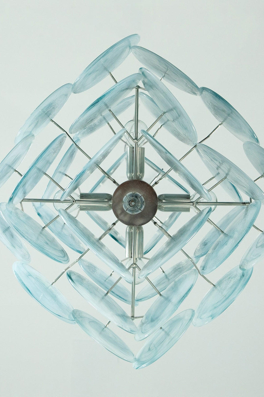 Blue Art Disk Chandelier - view 13 | morylighting