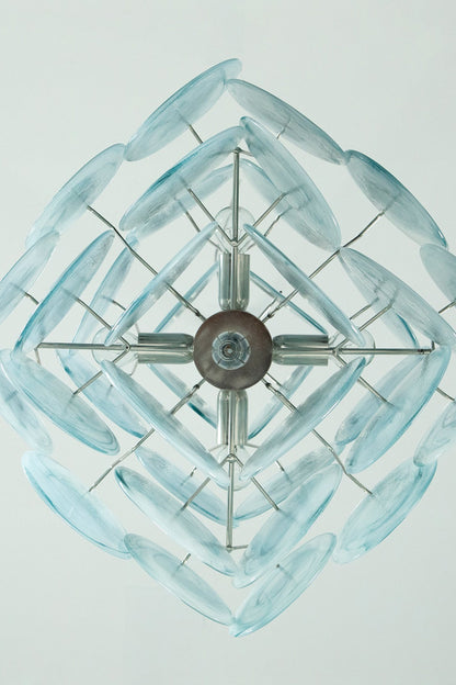 Blue Art Disk Chandelier - view 13 | morylighting