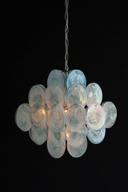 Blue Art Disk Chandelier - view 14 | morylighting