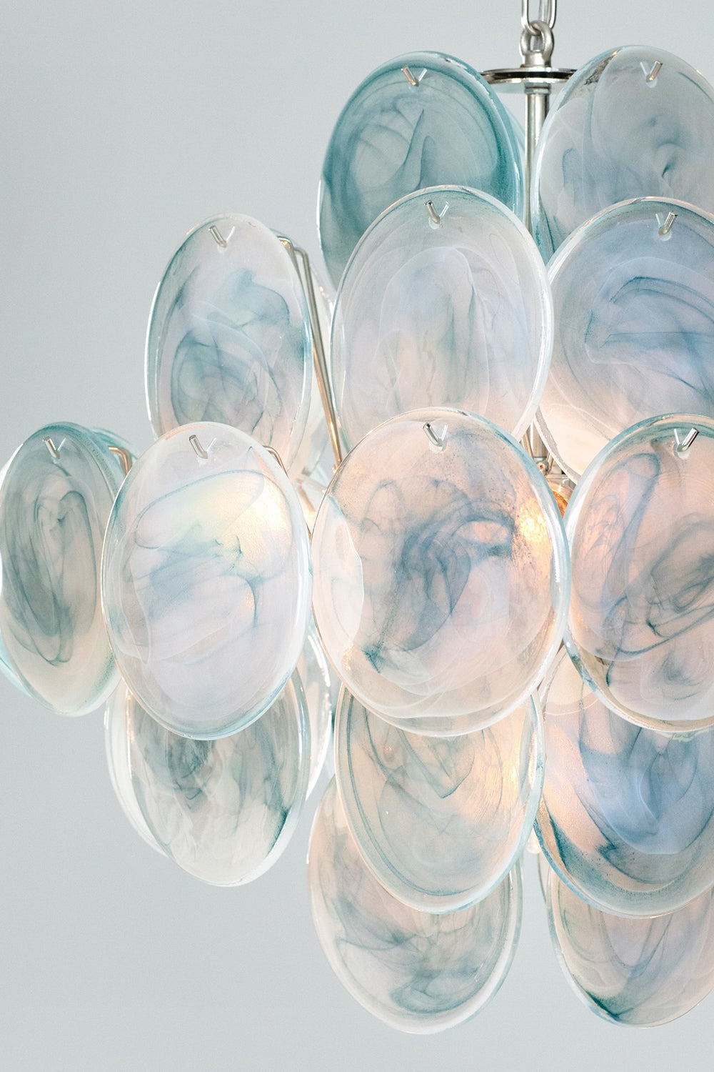 Blue Art Disk Chandelier - view 15 | morylighting