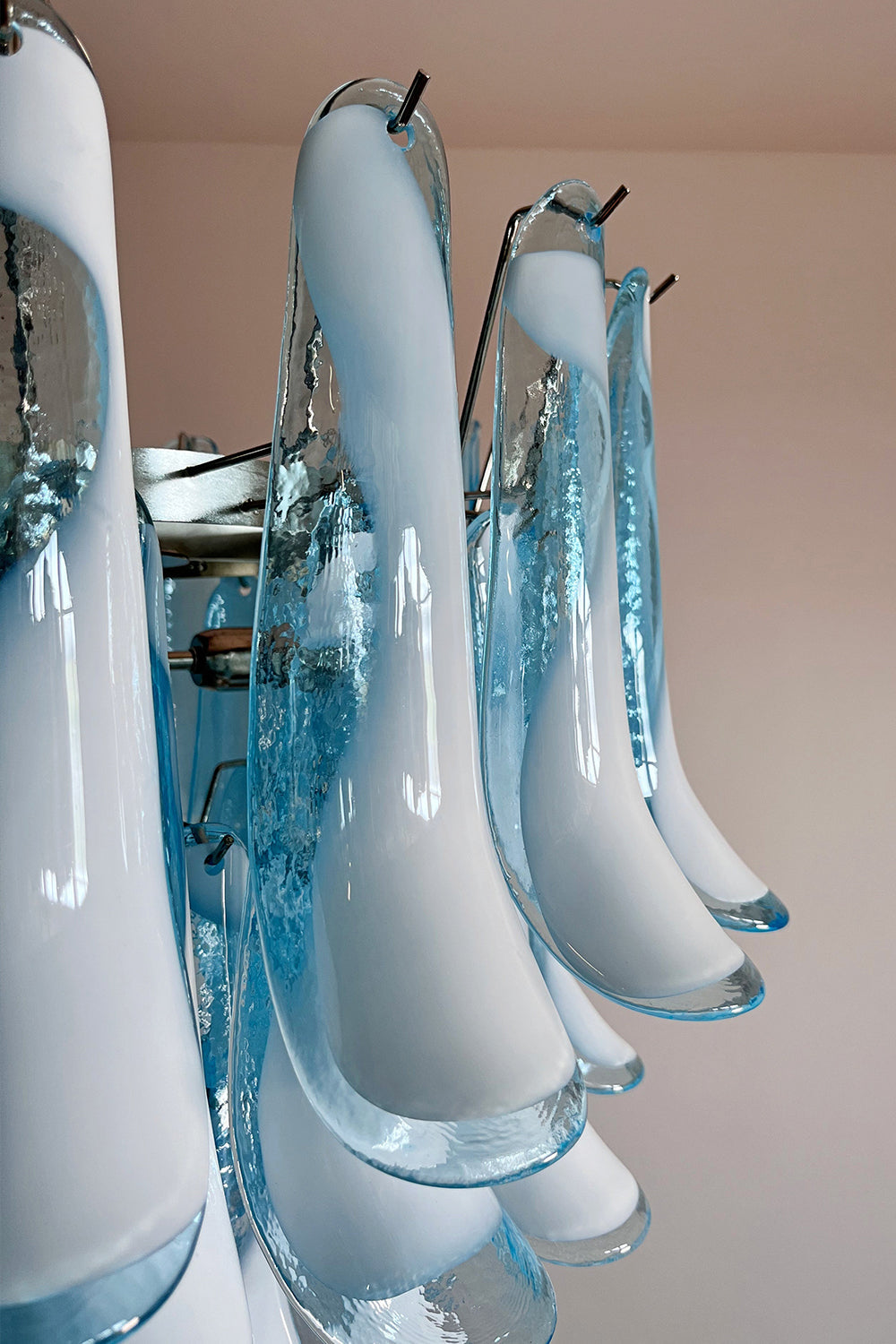 Blue Art Petal Chandelier - view 14 | morylighting