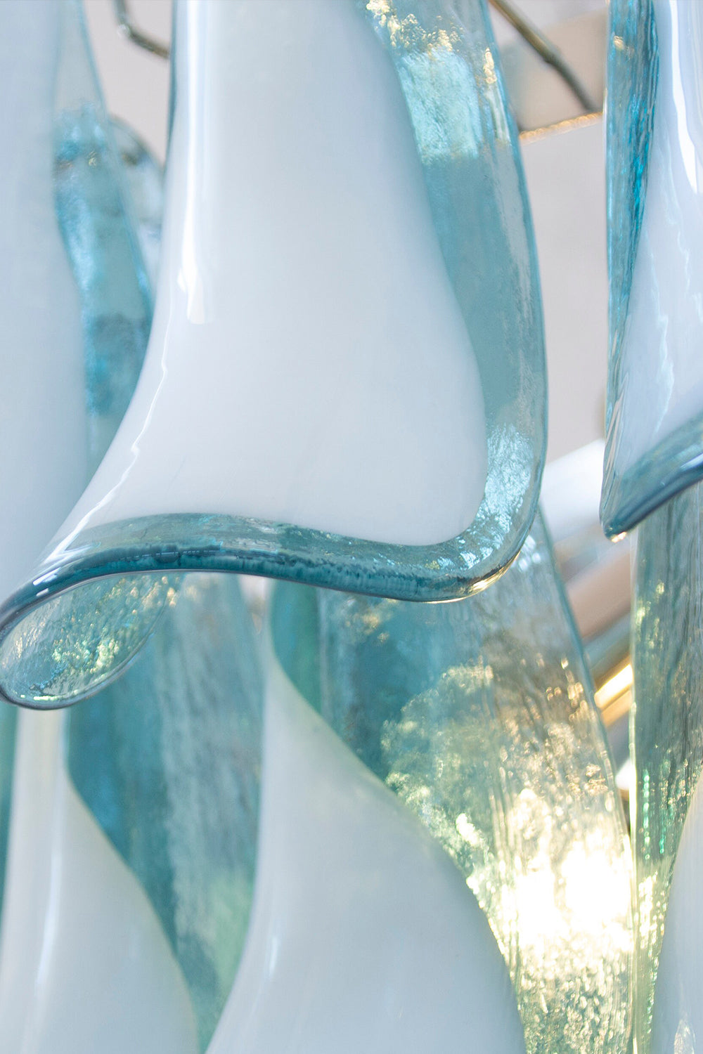 Blue Art Petal Chandelier - view 15 | morylighting