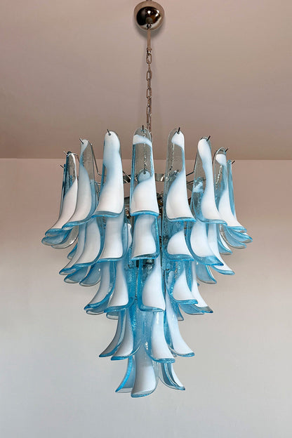 Blue Art Petal Chandelier - view 8 | morylighting