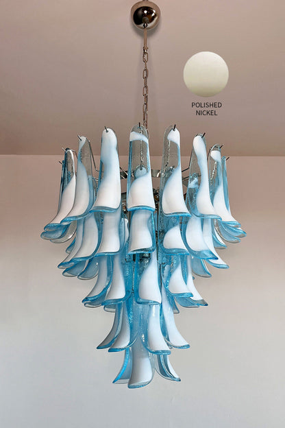 Blue Art Petal Chandelier - view 17 | morylighting