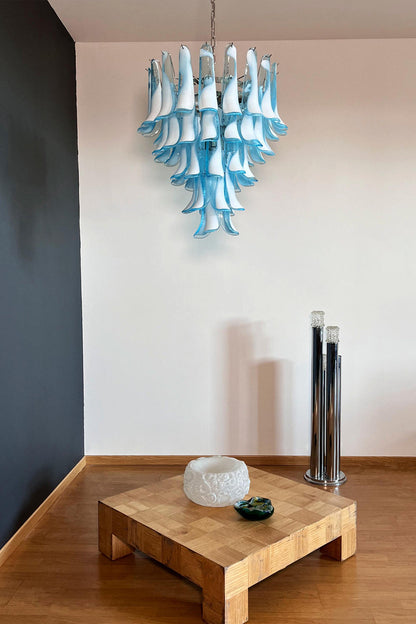 Blue Art Petal Chandelier - view 9 | morylighting