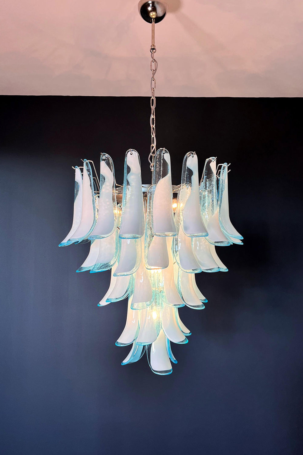 Blue Art Petal Chandelier - view 11 | morylighting