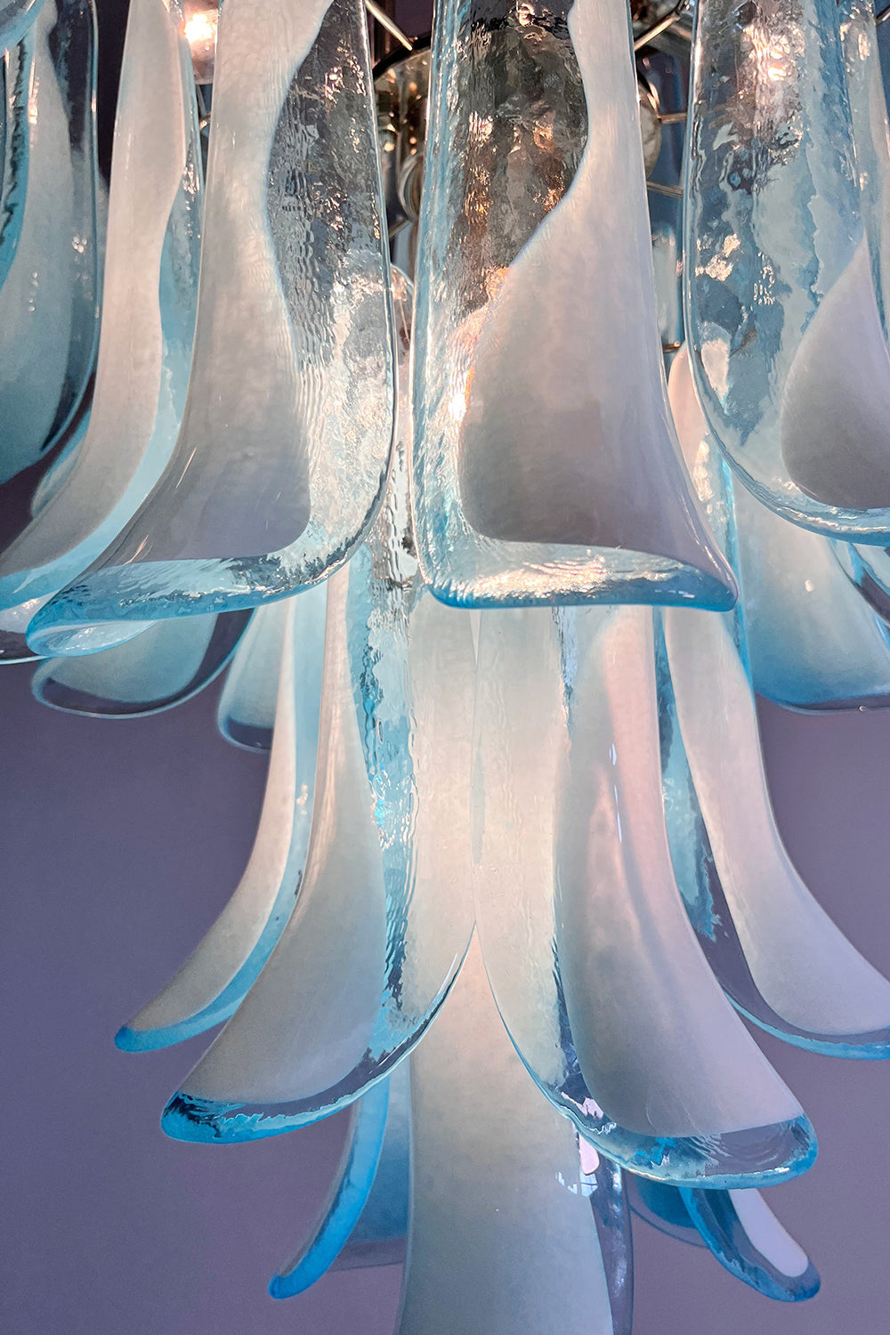 Blue Art Petal Chandelier - view 16 | morylighting