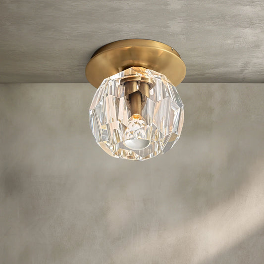 Bouble De Crystal Single Flushmount