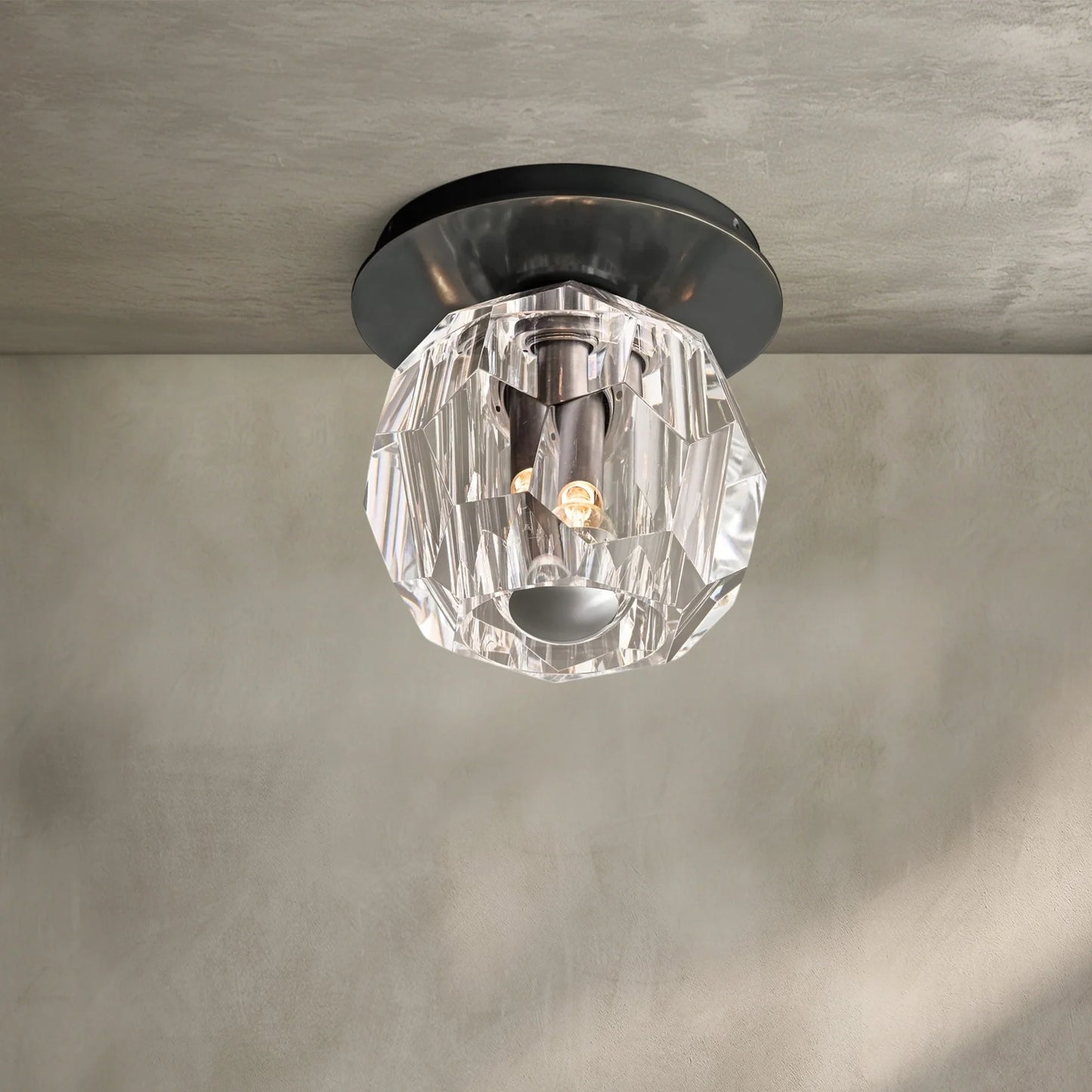 Bouble De Crystal Single Flushmount