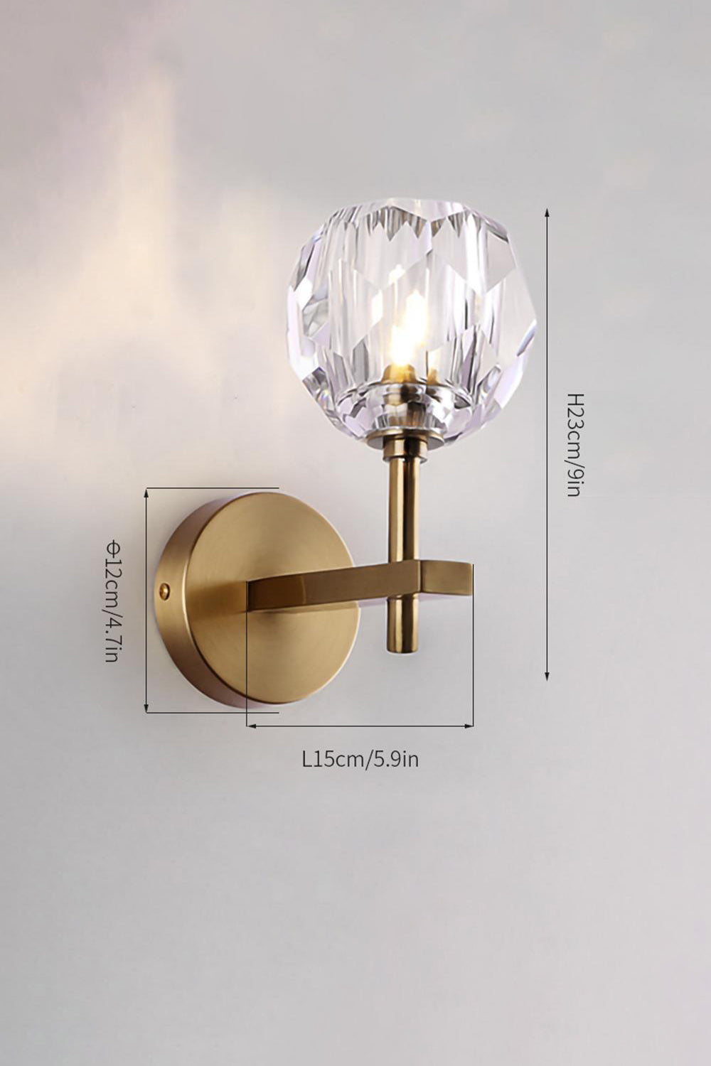 Boule De Cristal Grand Single Sconce - morylighting