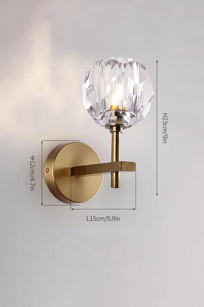 Boule De Cristal Grand Single Sconce - morylighting