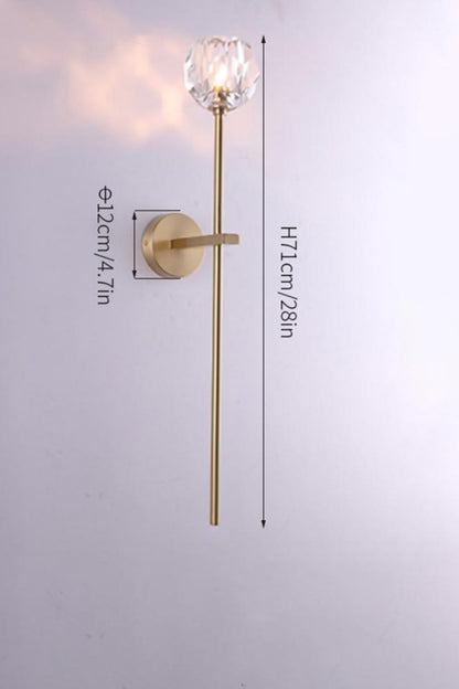 Boule De Cristal Grand Single Sconce - morylighting