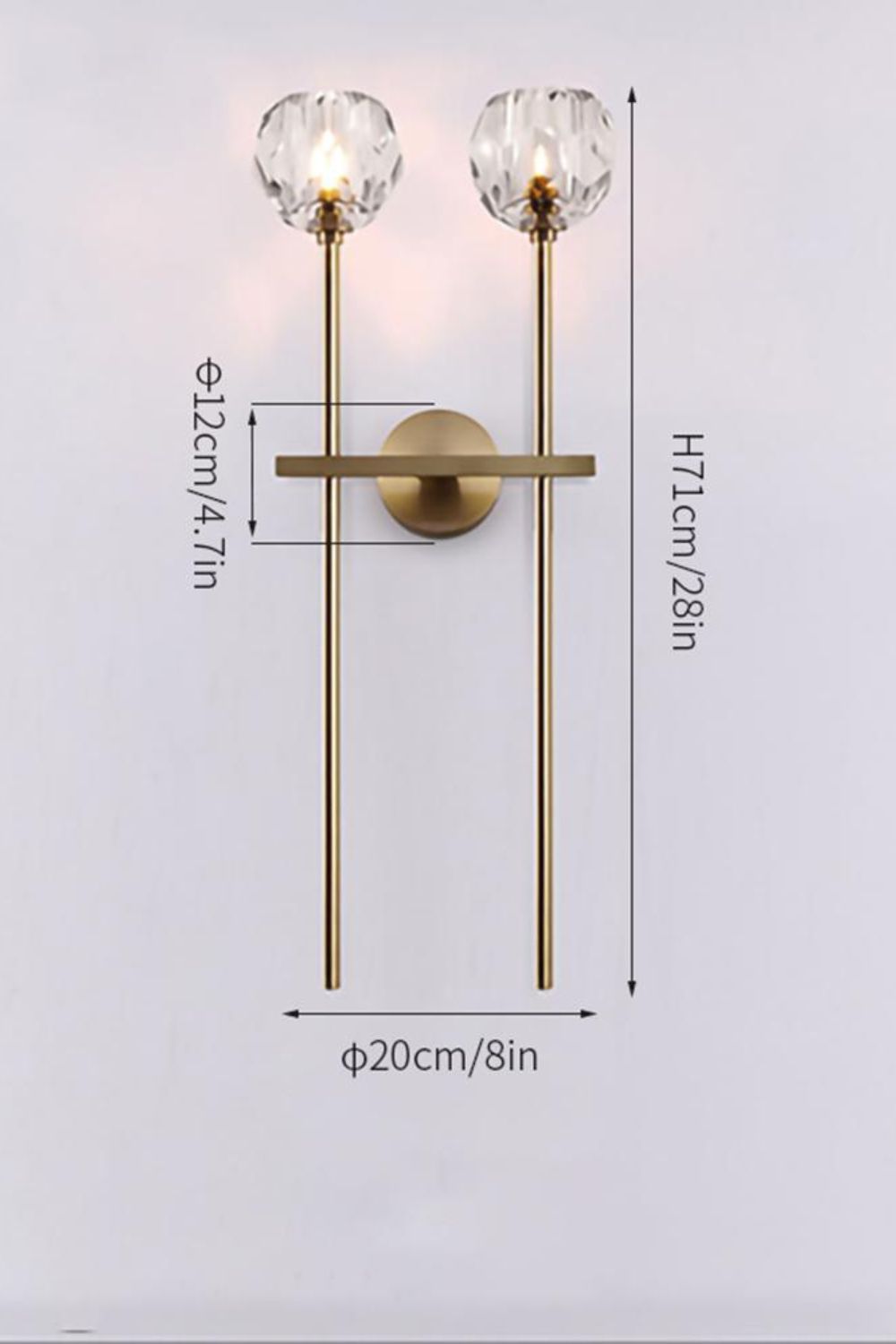 Boule De Cristal Grand Single Sconce - morylighting