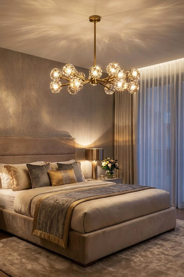 Crystal Ball Round Chandelier - view 4 | morylighting