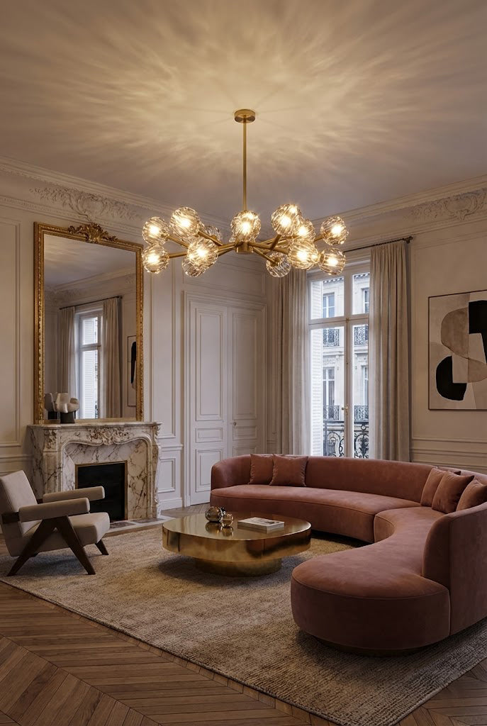 Crystal Ball Round Chandelier - view 5 | morylighting