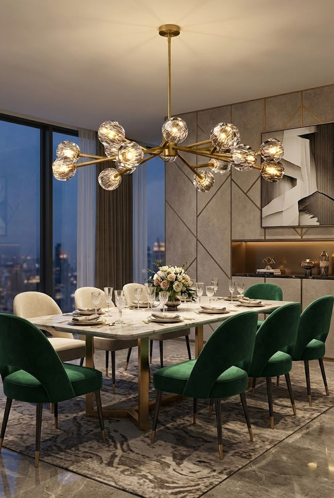 Crystal Ball Round Chandelier - view 9 | morylighting