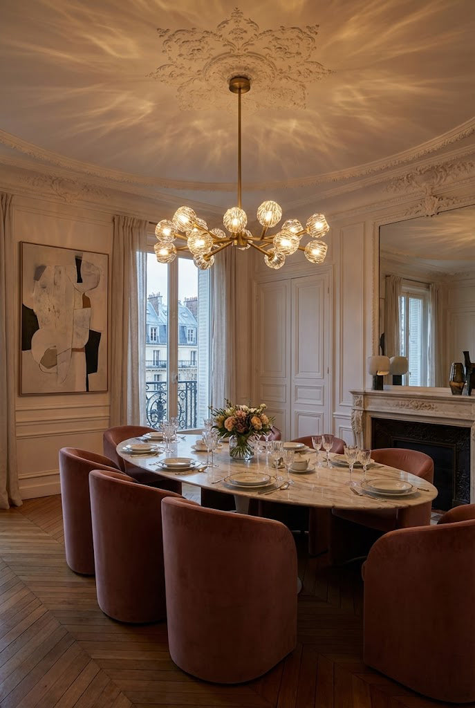Crystal Ball Round Chandelier - view 6 | morylighting