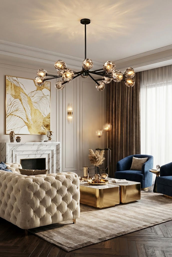 Crystal Ball Round Chandelier - view 10 | morylighting